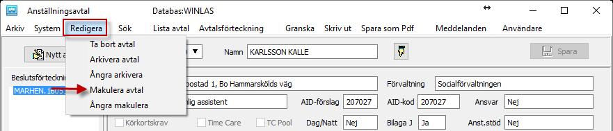 5.3 OM DET ÄNDÅ BLEV FEL Ta fram det felaktiga avtalet och kontrollera först att det inte redan är infört i lön, se Figur 48.