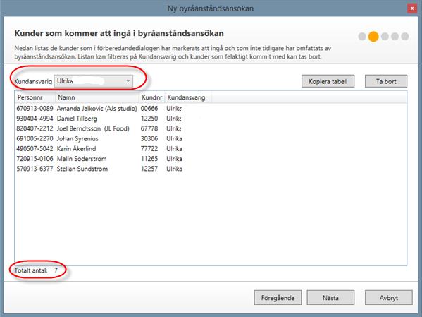 3. I steg tre visas leveransplanen; datum och antal deklarationer som omfattas.