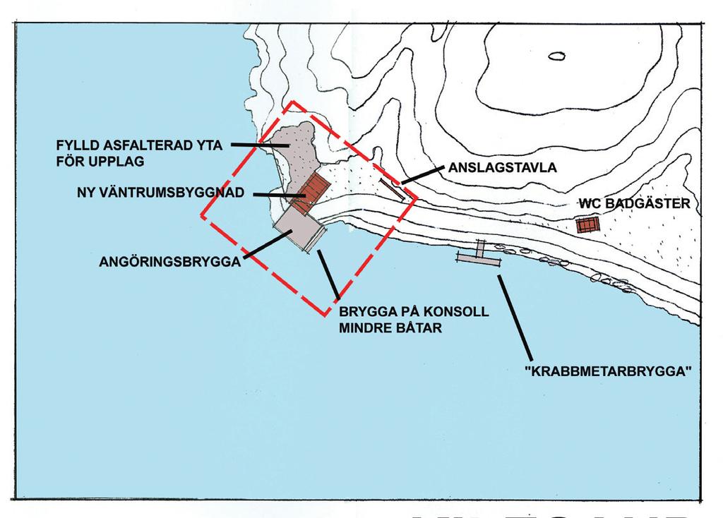 4 Handelshamnarna 4.1 Kilesand En ny brygga uppfördes 2009 i Kilesand. Nybyggnadskostnaden utgjorde 2.500.000 kronor. Av kostnaderna bidrog kommunen med 200.000 och naturvårdsverket med 300.