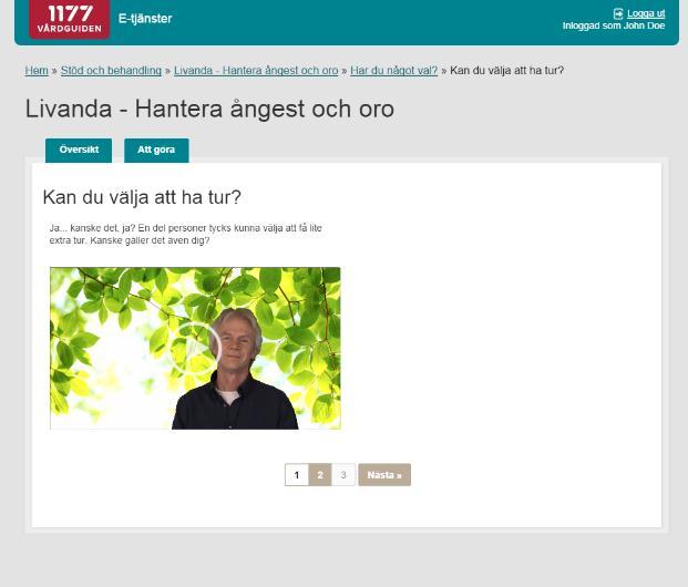 Innehåll - informationstexter, formulär, ljudfiler och videoavsnitt Allt