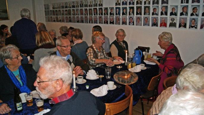 utställning om kalkbrytningen för 100 år sedan.