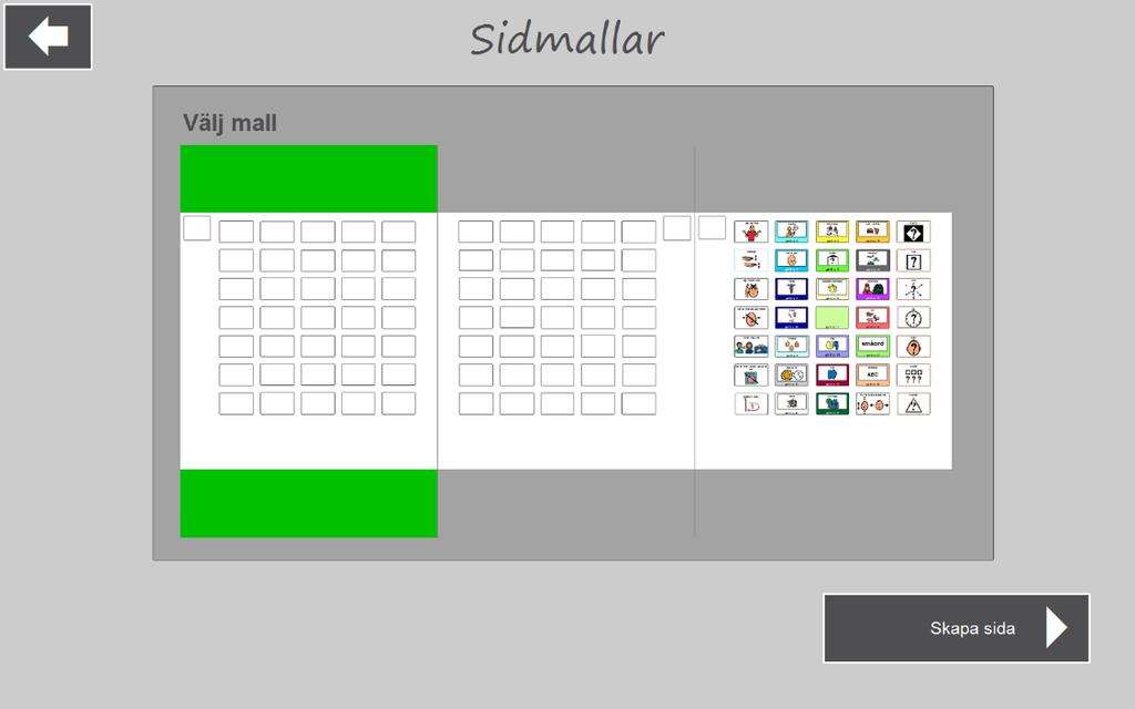 På navigationsöversikten kan man byta plats och innehåll på sidfliken. I detta kapitel beskrivs hur man skapar och administrerar egna sidor som är baserade på mallarna. 6.5.