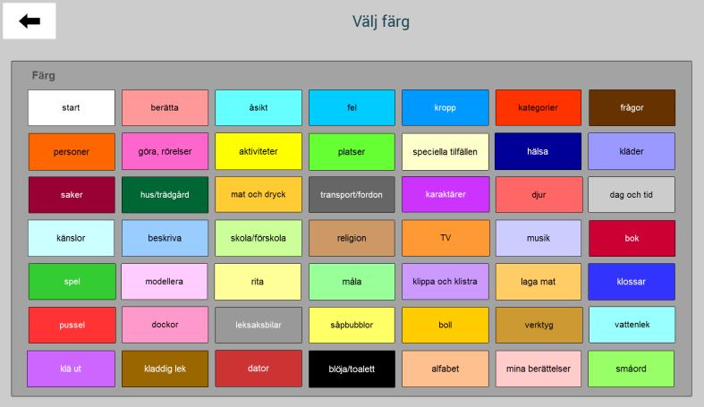 Bildfältet: Fältfärg och text: Tryck på bildfältet i gå till sida/gå till lista-fältet och tryck sedan på Ändra valt innehåll för att komma till vyn Ändra innehåll.