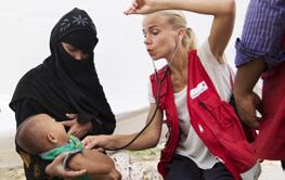 sina hem. Finlands Röda Kors nödhjälp skickades bland annat ut till offer för stridigheterna i Irak samt barn, kvinnor och män som flytt från Myanmar till Bangladesh.