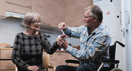 des en utveckling av livsmedelsbiståndet tillsammans med Lapplands distrikt.
