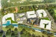 Nybyggnad av flerbostadshus i Österåker, etapp 1 Briggen,Östra Kanalstaden, et1 Köken levereras med Solid vit som standard med antracit laminatskiva och moderna T-grepp.