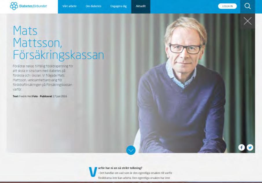 även på diabetes.