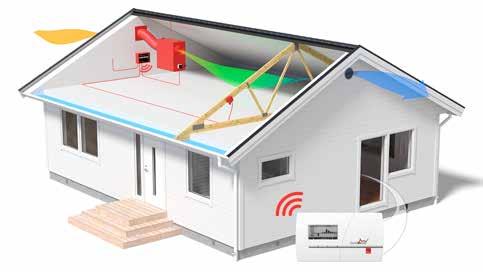 boendemiljö // vindsavfuktning VENTOVIND PRO H Corroventas VentoVind är ett system som ger en optimerad ventilation ur fuktsynpunkt och därmed minimeras fuktrelaterade problem såsom mögel och röta.