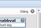 Stäng Om önskas så kan analysarbetet avslutas med stäng-knappen längst uppe till höger. Övriga ikoner som eventuellt visas i menyraden har inga funktioner aktiverade.