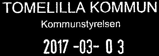 2017-03-02 '// ^ Stork projektet TOMELILLA KOMMUN Diarienr Kommunstyrelsen 2017-03- 0 3 Ansökan om stöd till Storkprojektet i Skåne för 2017 Storken har gått från att ha varit utrotad till att vara