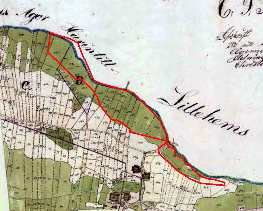 Enskiftet år 1825 visar att markanvändningen inte hade förändrats