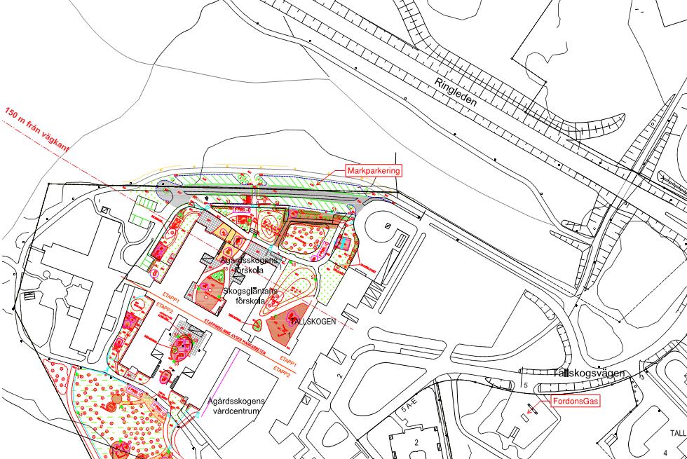 I samband med ändringen kommer en del av byggnaden anpassas för att inrymma tolv förskoleavdelningar i markplan samt vårdboende i plan 2. Förskoleverksamhet kommer endast att bedrivas dagtid.