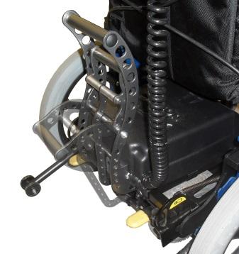 Figur 16: Välja färdriktning Figur 17: Koppla ur och sätt på drivenheten Hjälpdrift Rullstolen kan skjutas även med påhängd hjälpmotor med och utan elektrisk drift.