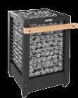 Modulo kan även utrustas med ett aggregat med öppen stenyta och ånggenerator.