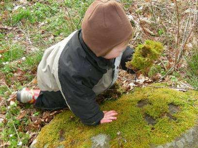 Detta berikar och leder till nya intryck som utvecklar tanke och handling där barnet ser sin delaktighet i naturens kretslopp. Pedagogerna förtydligar saker och händelser genom att sätta ord på dem.