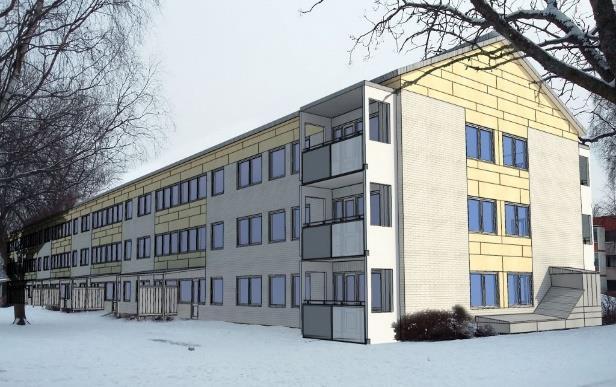 Ekologisk hållbarhet det valda renoveringspaketet harmonierar med fjärrvärmesystemet och minskar byggandens