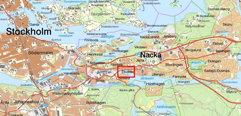 2 Inledning Nacka kommun/exploateringskontoret planerar att anlägga en dagvattenanläggning i Kyrkviken som är en del av Järlasjön.