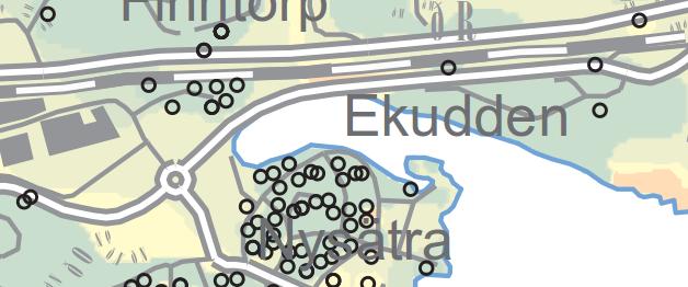SGU:s jorddjupskarta visar att inom området finns ca 0 10 meter jord på berg, se figur 5:2 (Bohm, 2017).