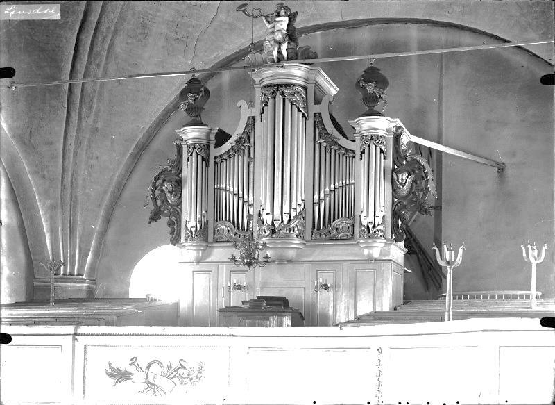Hösten 1761 skrev Ljusdals församling kontrakt med orgelbyggmästare Peter Stråhle och Jonas Gren om tillverkning av en orgel till den nya kyrkan.