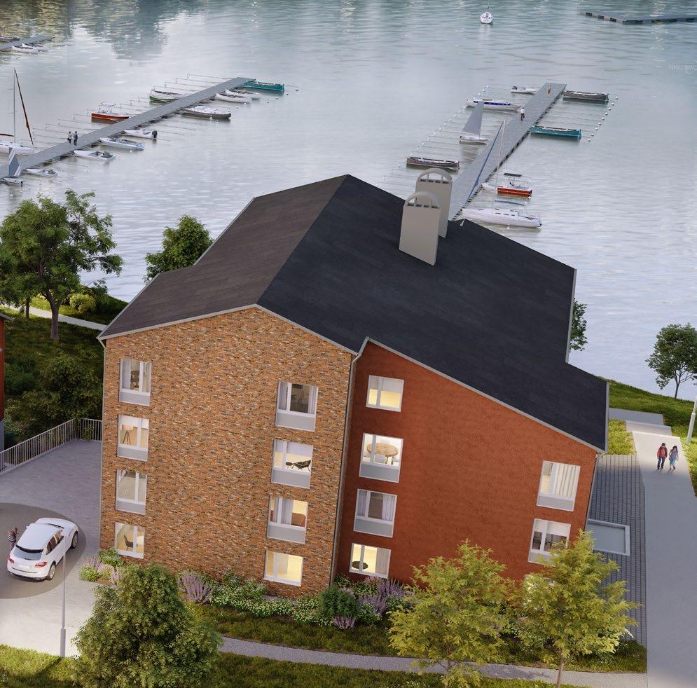 ARKITEKTUR Den vackra omgivande parkmiljön med sin omedelbara närhet till vattnet bildar fonden till Strandviks flyglar som nu får samma unika läge som Villa Strandvik.