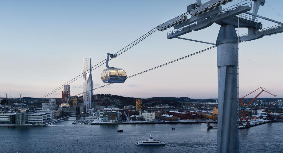 Göteborgs nya linbana Linbanan syftar till att utgöra en tvärlänk som på ett
