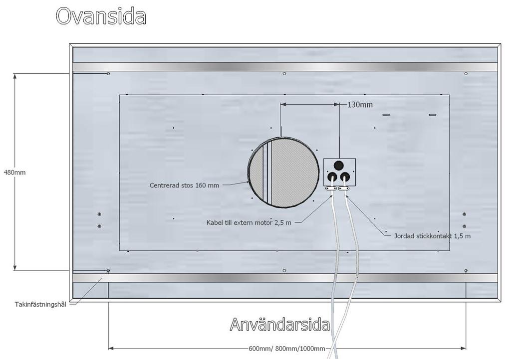 Monteringsanvisning Etage Översikt: 1. Takplatta 2. Lucka 3. Kontrollpanel 4. Fjärrkontroll 5. Inspektionslucka 6. Bromsbeslag 7.