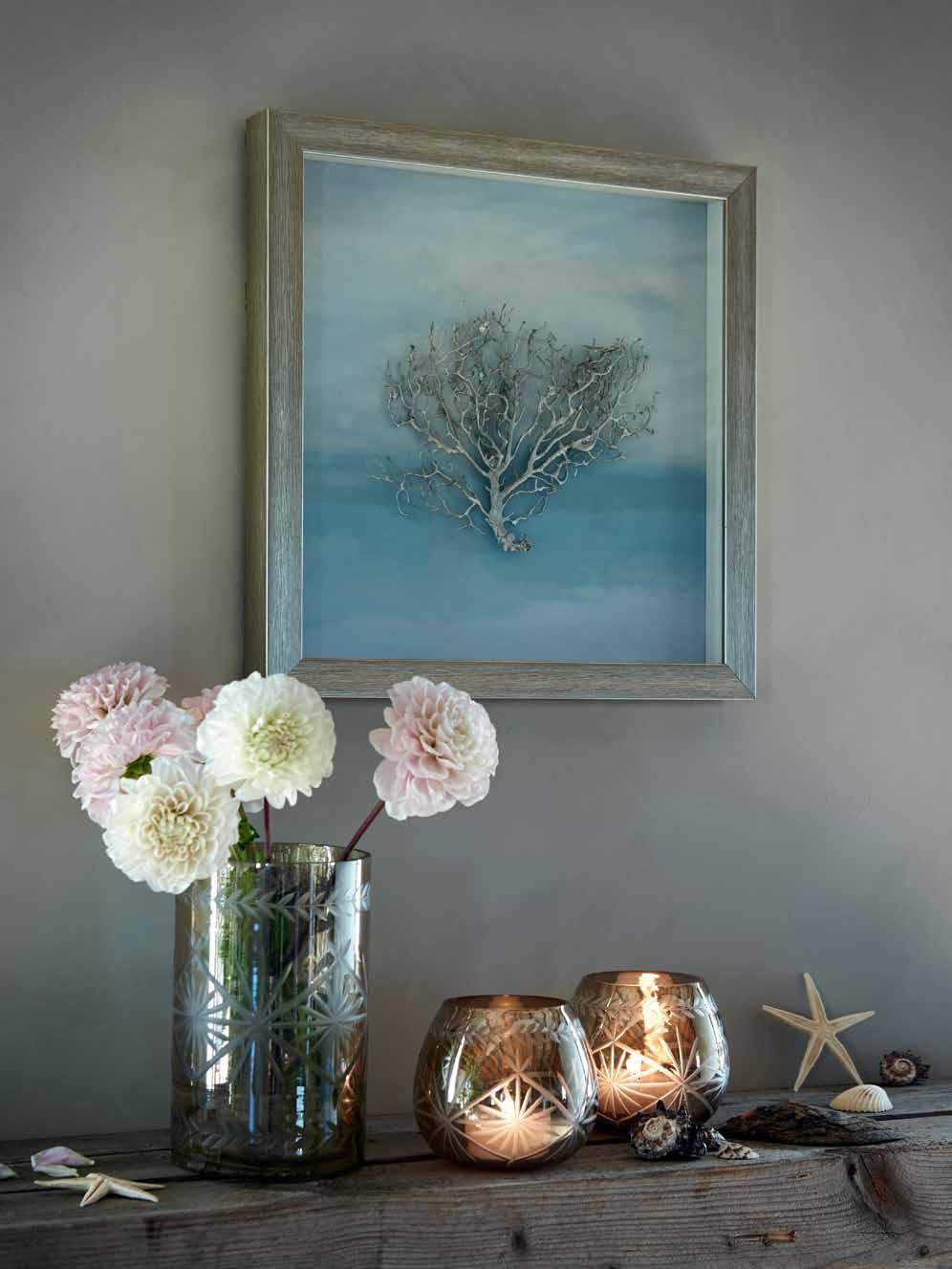 SILVER TREE & ELVIRA SILVER TREE BILD 40x40/D4 cm 22690 999:-/109,90 ELVIRA LYKTA H20