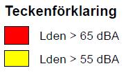 För att kunna jämföra påverkan mellan de olika korridoralternativen för bibana har antalet bostäder inom en radie av 280 meter från korridorerna räknats.
