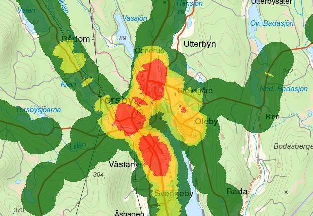 Den aktuella sträckan genom Torsby är en hot-spot för viltolyckor, främst med rådjur och älg.