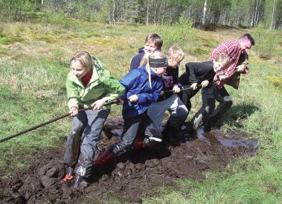 kommer att bli mer eller mindre blöta och smutsiga.