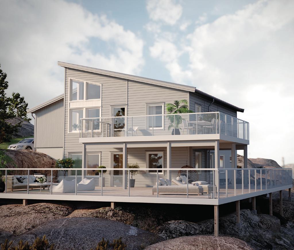 DIXI SLUTTNINGSHUS MED PULPETTAK, 148,9 M 2 (BIA 19,7M 2 ) HUSFAKTA Det här är ett litet men välplanerat hus.