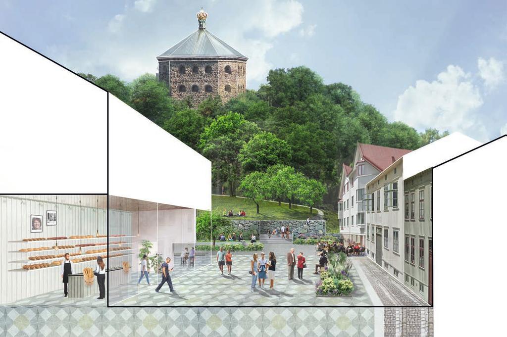 FLERA STADSRUM, ETT GOLV EN FÖRLÄNGNING AV TORGET GREPPA VATTENKANNAN TORGMARKNAD