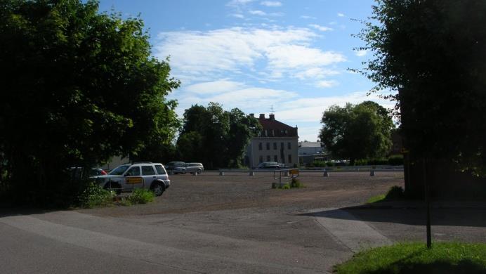 Parkeringen kan vara lämplig för evenemangsparkering.