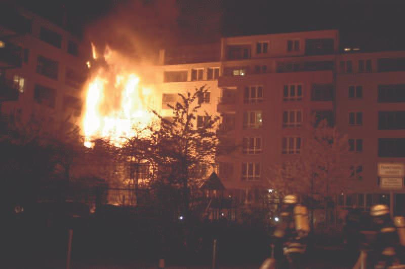 Lägenhetsbrand i