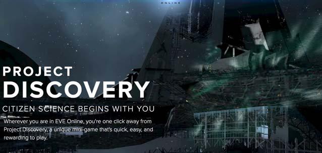 Emma har initierat Project Discovery som är ett spel inuti Eve Online (500 000