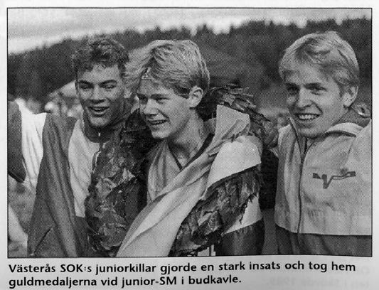 Berit berättar: Tävlingen avgjordes på de då nya generalstabens kurvkartor, 1:50 000. Banlängden var 6,2 km och hade fem kontroller.