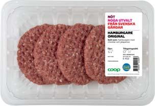 miniburgare 8-pack. Ca 450 g.