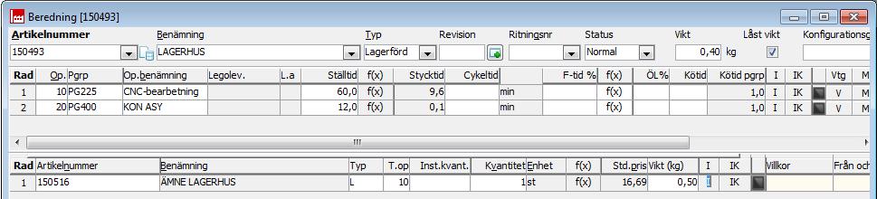 I rutinen Offertstatistik finns nu även en summering av hur mycket av varje offert som blev orderlagt bredvid summeringen av offertvärdet.