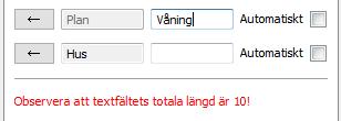 Ruta för att skapa en egen fördefinierad text. (3) Man kan själva ange en egen fördefinierad text (3).