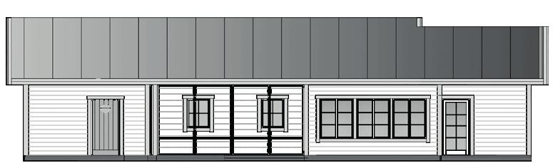 Kan även fås där det tredje sovrummet och uteplatsen under tak byter plats. Se vår hemsida för planritning av modell 123B.