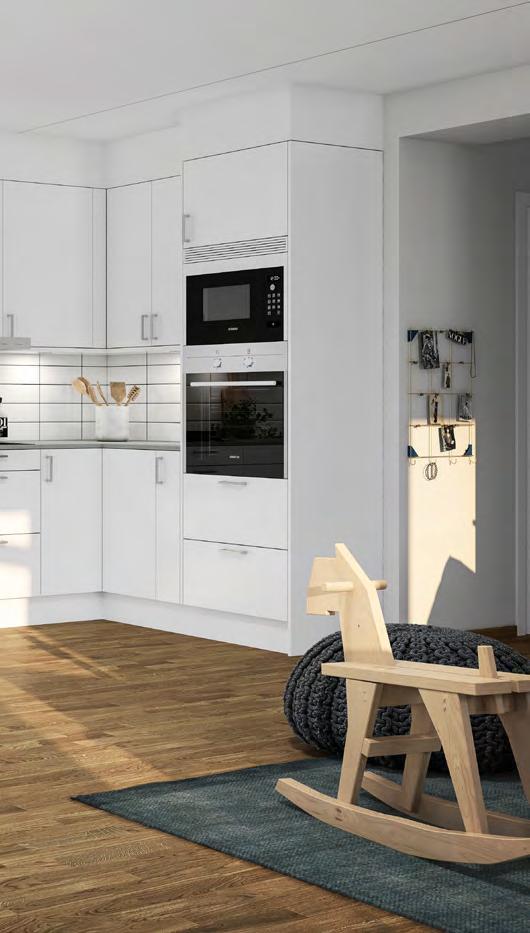 Vi har lagt stor tanke bakom detaljer och materialval i alla våra inredningsval i ditt nya hem.