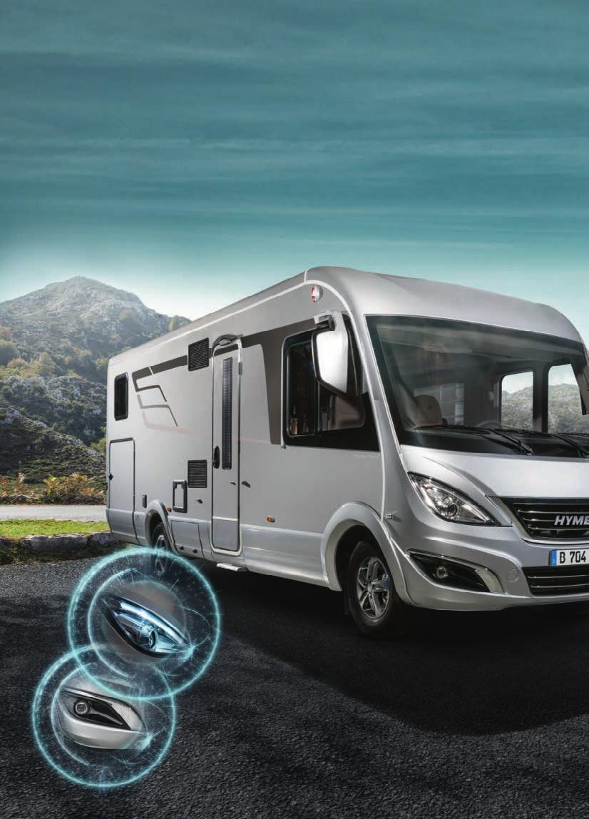 Redan verklighet: denna framtidsvision HYMER-ansiktet utstrålar hög kvalitet och modern elegans.