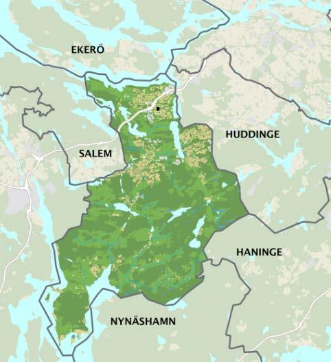 Botkyrka kommun Botkyrka kommun har en totalareal på 197 km² och ligger mellan Stockholm och Södertälje.