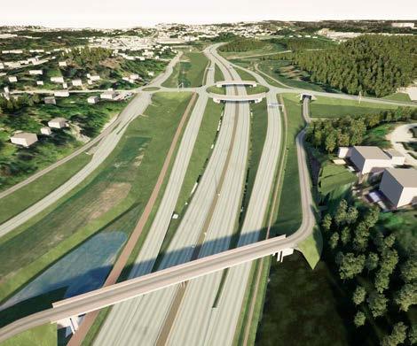 Hastigheten är på sträckan 80 km/h. På sträckan finns en trafikplats, Kästa, och en tunnel, Glömstatunneln.