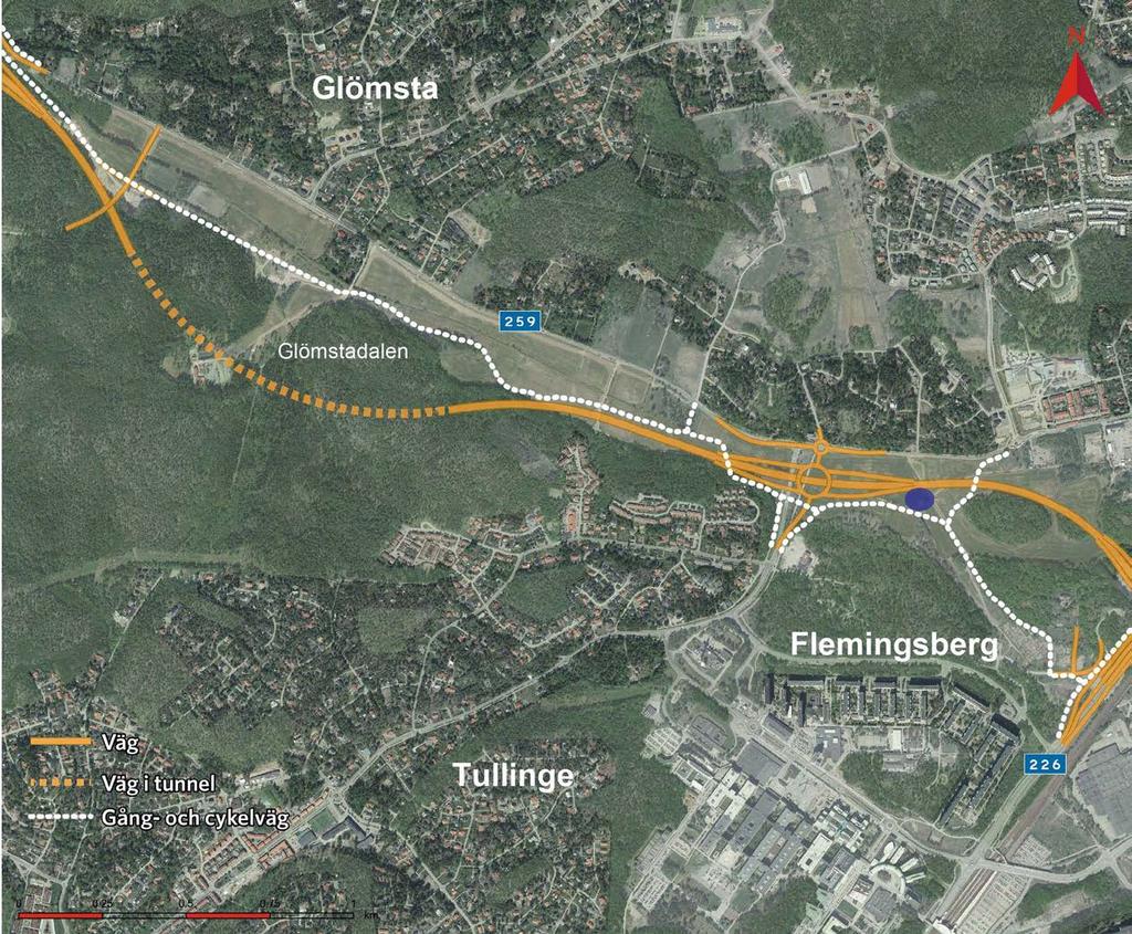 GLÖMSTA Glömstadiket Glömstatunneln Lovisebergsbäcken