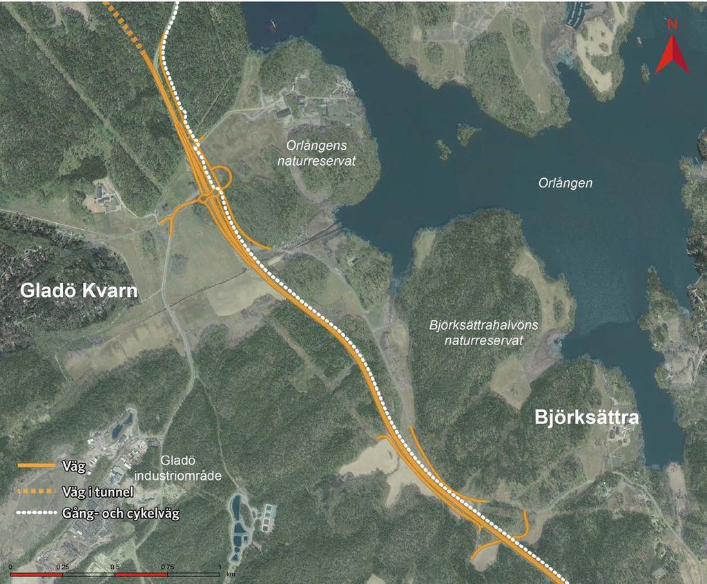 GLADÖ Sundby gårdsväg MASMO Gladövägen Trafikplats Gladö GLÖMSTA