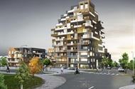 Nybyggnad av flerbostadshus i Uppsala Brf Linneas utsikt Landskapsmästarna Larcia AB Projektet avser nybyggnation av 5 stycken huskroppar med 11-4 våningar. Totalt rör det sig om 120 lägenheter.