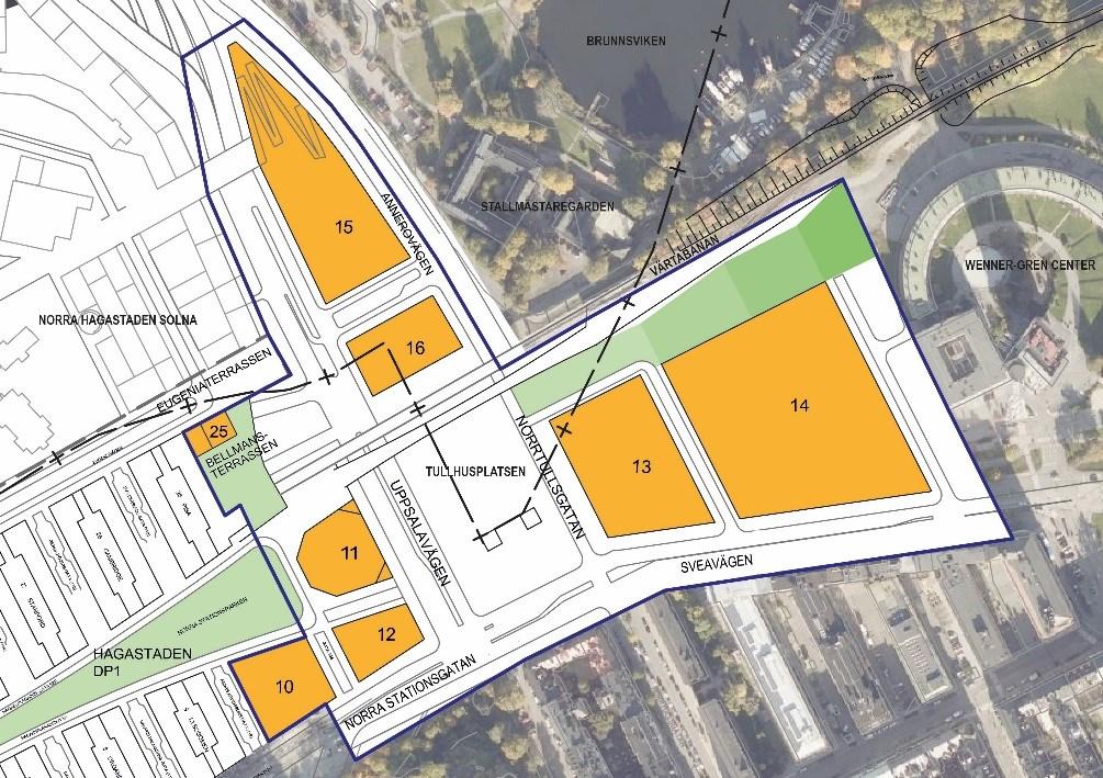 Sida 4 (19) Detta medför att området behöver planläggas i Stockholm och därmed införlivas i detaljplaneområdet för östra Hagastaden.