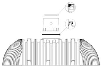 mail@graf.info www.graf.info 6. Assembling the tank dome and telescopic dome shaft 10. STOS 6. Assembling the tank dome and telescopic dome shaft 6.10.1 Assembling Montering the av tankstos dome 6.