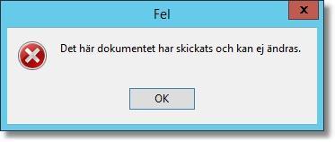 nu ett meddelande.